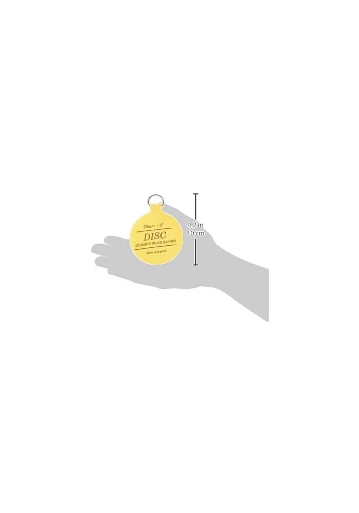 Disc 14226 75mm Adhesive Plate Hanger - Yellow - Image 5